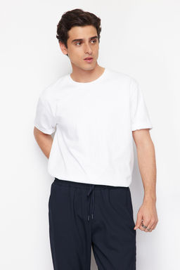 TRENDYOL MAN Siyah More Sustainable Beli Lastikli Slim Fit Duble Paca Kumas Pantolon TMNAW21PL0107 - Trendyolmilla фото 13