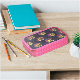 Пенал 2 отд. 190*110мм, ArtSpace "Love" (ПК2_42357) ламинация, фольга