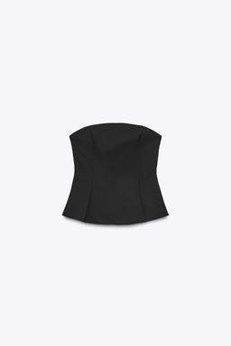 PEPLUM BARDOT TOP - Zara фото 6