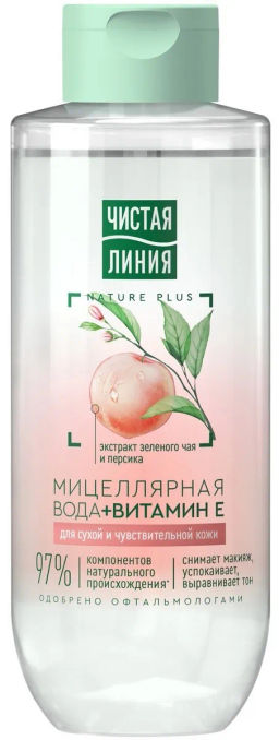 ЧИСТ.ЛИНИЯ очищ.мицеллярная вода 400мл д/Сухой и чувствительной кожи