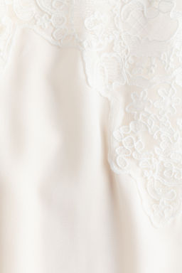 Top de tirantes espagueti con detalle de encaje - H&m фото 2