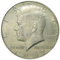 1/2 доллара (50 центов) 1967 года США