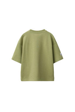 CAMISETA INTERLOCK / verde lavado - Zara фото 3