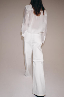 CAMISA PA?UELO ZW COLLECTION / Blanco - Zara фото 3