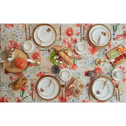 Скатерть Маки 220×147 см, 100% хлопок, рогожка 160 г/м²