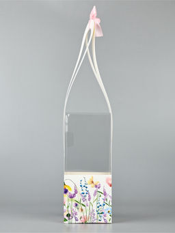 Цена за 5 шт. Коробка для цветов складная Цветы, 10?45?10 см