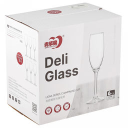 Бокал стеклянный Лиона 210мл, д4,7см, h22см, набор 6шт, в коробке, Дели Гласс (Deli Glass) (Китай) - Домашняя мода фото 3