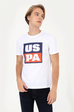 U. S. Polo Assn Мужская белая футболка с круглым вырезом - U.s. polo assn фото 8