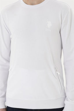 Мужской белый свитшот - U.s. polo assn фото 6