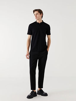 Hakim Yaka K?sa Kollu Erkek Dokulu Ti??rt