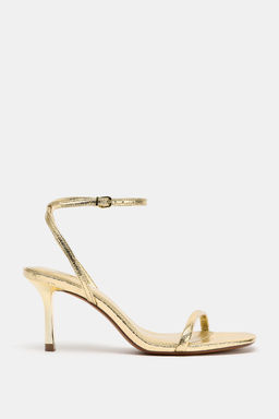 SANDALIA TAC?N EFECTO METALIZADO / Oro - Zara фото 3