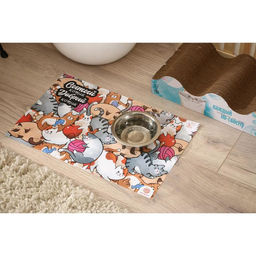Коврик под миску Сытый котик 43х28 см - Пушистое счастье фото 6