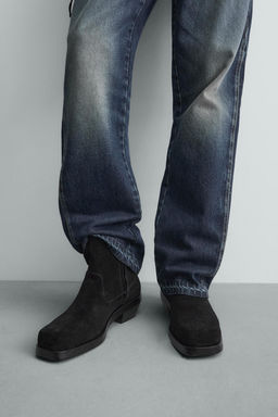 LEATHER COWBOY BOOTS - Zara фото 3