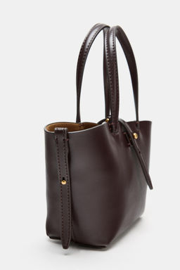 MINI SHOPPER CAPAZO / Rojo Burdeos - Zara фото 3