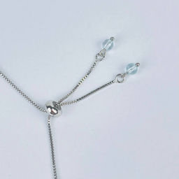 Браслет регулируемый из голубого Топаза от 16 см