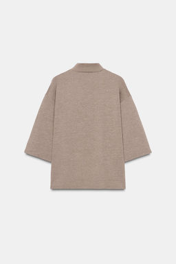 CAMISETA PIQU? CUELLO PERKINS / Marr?n claro - Zara фото 5