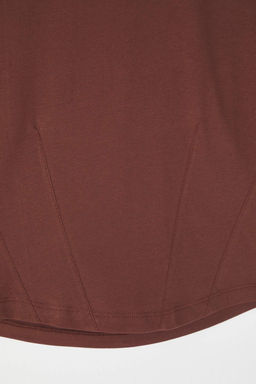 Beyaz Crop Orme T-Shirt TEDSS24TS00008 - Trendyolmilla фото 3