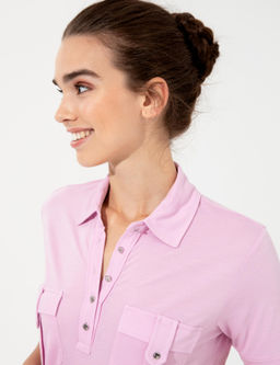 Lila Polo Yaka Elbise - Pierre cardin фото 3