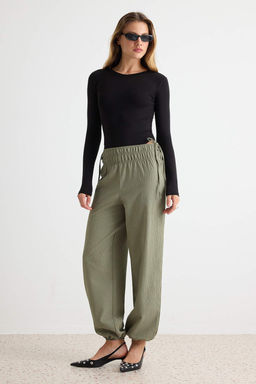 Haki Beli Lastikli Rahat Kesim _alvar Pantolon TWOAW27PL00012