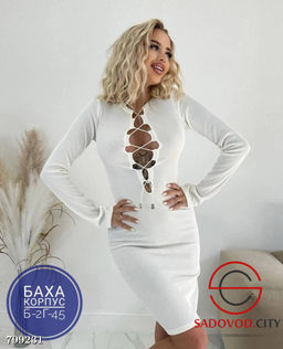 платье-лапша со шнуровкой - Bruno фото 3