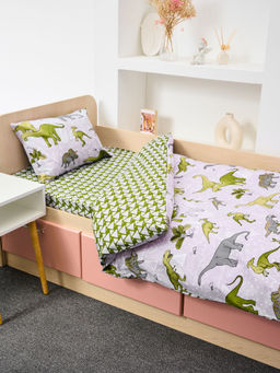 Постельное белье детское поплин с простыней на резинке - Юрский период Детский