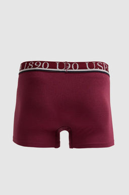 Erkek Bordo 3l_ Boxer Tak_m_