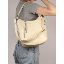 Сумка женская искусственная кожа ADEL-208/ММ, 1отд+еврокарман, плечевой ремень, бежевый/серый 260013 - Adelia фото 5