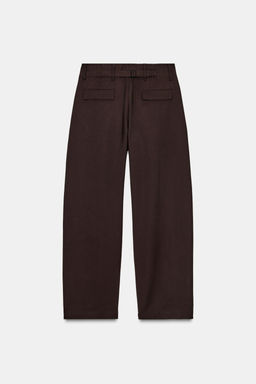 ZW COLLECTION CARROT TROUSERS WITH BUCKLE - Zara фото 8
