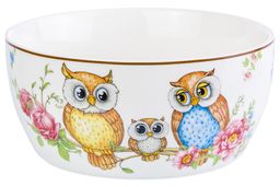 Салатник 14*14*6 см 600 мл Совушки NEW BONE CHINA