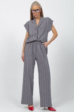 Брюки Орлеан (полоска/серый)