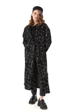 Костюм NIKVA н1003-1 чёрная геометрия и чёрный  фото 3