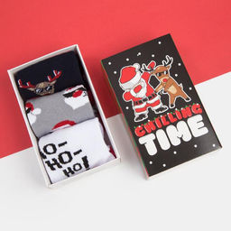 Носки детские новогодние KAFTAN «Друзья», набор 3 пары, р-р 14-16