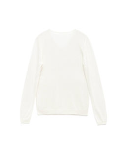 CONTE Классический джемпер из пряжи с вискозой и льном LDK 088 off-white - Conte elegant фото 5