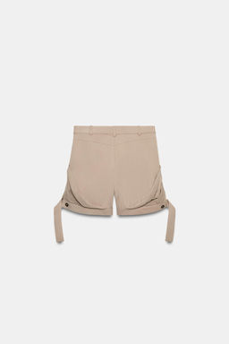 SHORTS FLUIDOS PLIEGUES ZW COLLECTION / Gris topo - Zara фото 4