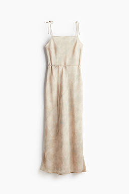 Vestido lencero de gasa con tirantes de lazo - H&m фото 6