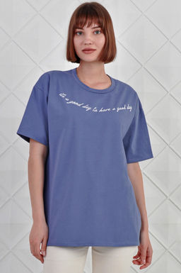 Арт. 3737 Футболка женская 42-52 (6 шт) Цвет:грязно-фиолетовый - Калинка фото 4