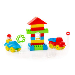 Конструктор Строитель (92 элемента) (в пакете) - Полесье фото 5