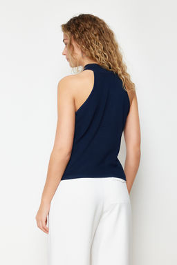 Antrasit Halter Yaka Basic Triko Bluz TWOSS24BZ00150 - Trendyolmilla фото 14