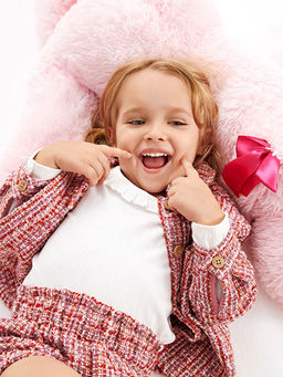 Beli Lastikli Desenli K?z Bebek ?ort ve K?lotlu ?orap Tak?m 2li - Waikiki фото 3