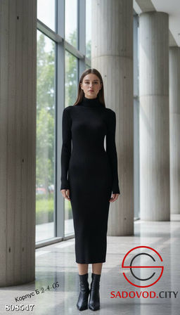 платье женское оверсайз (макси) - Bruno фото 2