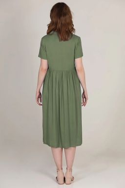 Платье летнее темно-зеленое - Almond фото 4