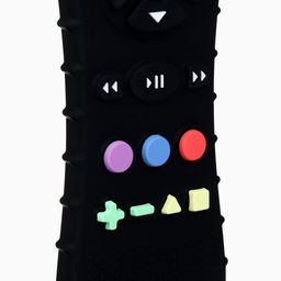 Прорезыватель для зубов «Пульт от телевизора», силиконовый, чёрный