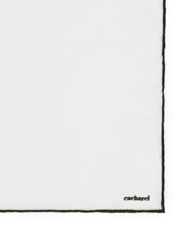 Зеленый базовый шелковый платок - Cacharel фото 5