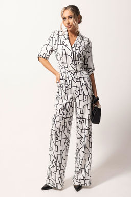 Комбинезон Golden Valley 1076 бело-черный