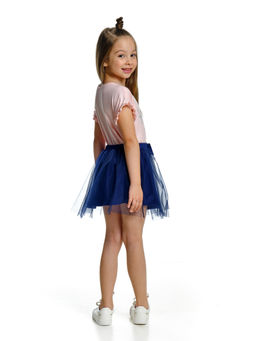 Комплект для девочки с принтом UD 3962/3963 роз/синий - Mini maxi фото 2