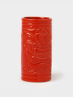 Стакан для коктейлей Тики остров, 400 мл, d=7 см, h=14.5 см, керамика, красный - Simaland фото 2