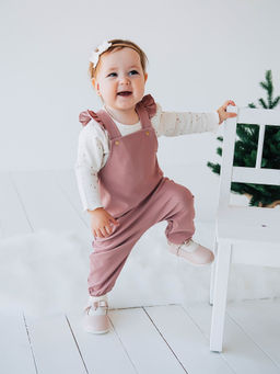 Полукомбинезон с крылышками "Пепельная роза" 0+