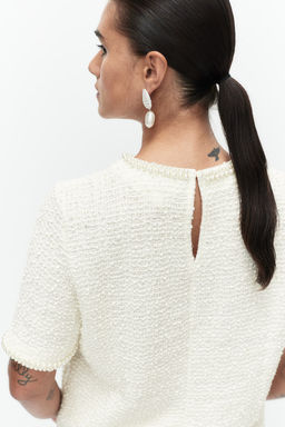 Top en boucle con cuentas decorativas - H&m фото 5