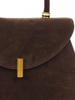 LACCOMA сумка АМ2236-2Ф-шоколадный натуральная замша  фото 3