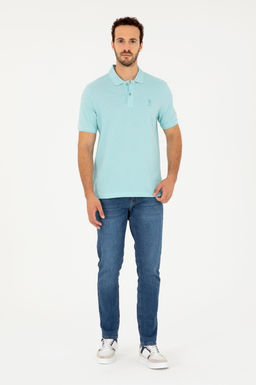 Мужская футболка водно-зеленого цвета Неожиданная скидка в корзине - U.s. polo assn фото 4